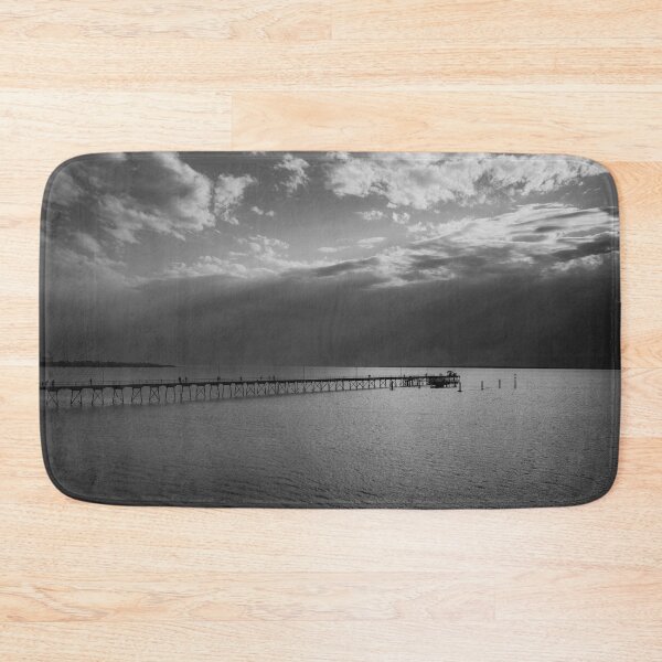 Item preview, Ceduna Jetty – Black and White Coastal Photography, South Australia designed and sold by Michael van der Hoorn.