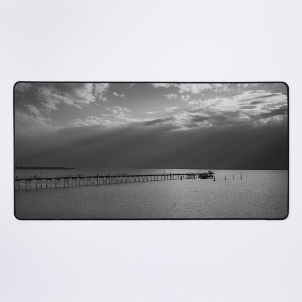 Item preview, Ceduna Jetty – Black and White Coastal Photography, South Australia designed and sold by Michael van der Hoorn.