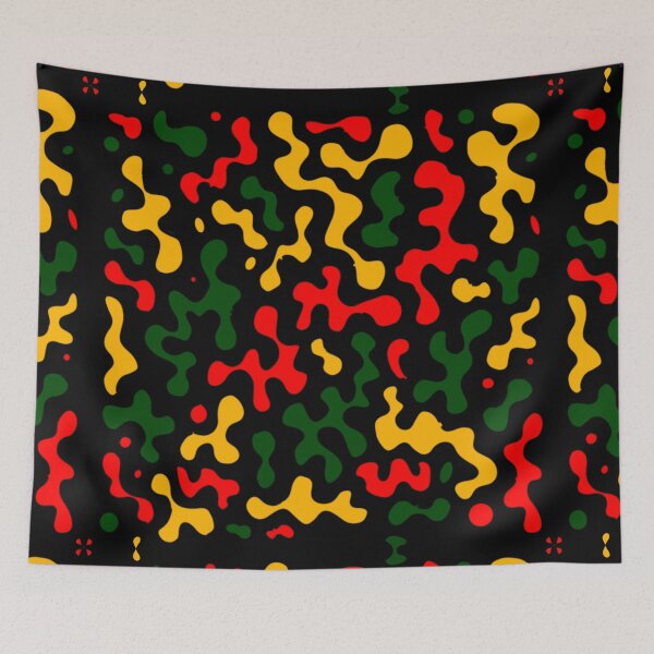 Artikelvorschau, Rasta Farben Abstrakte Kunst entworfen und verkauft von ericked2007.