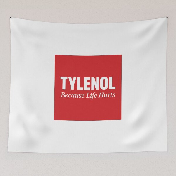 Item preview, Tylenol Because Life Hurts Quote designed and sold by Lagwsal22.