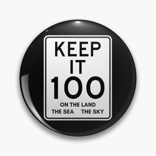 Item preview, OPHELIA - KEEP IT 100 ROAD SIGN  designed and sold by baldbird.
