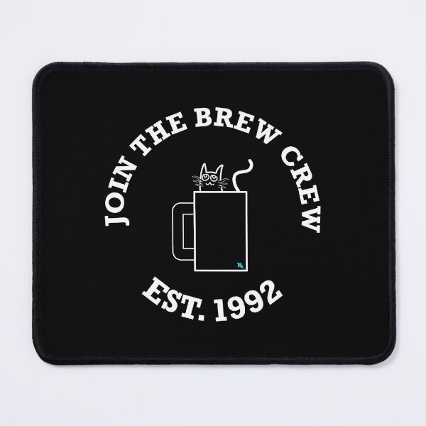 Item preview, Brew Crew White Cat designed and sold by chowlet.