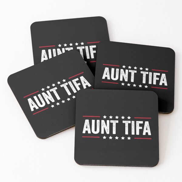 Item preview, Aunt Tifa, Fight Fascists, Political Awareness, Human Rights, Protest Movement, Resistance, Anti Trump, Amarican Flag designed and sold by covuyed.