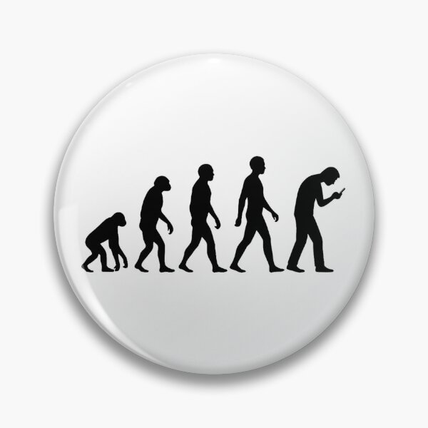 Item preview, Evolution of Scrolling – Minimalist Tech Addiction Silhouette Design designed and sold by getpressedshirt.