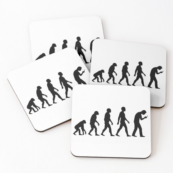 Item preview, Evolution of Scrolling – Minimalist Tech Addiction Silhouette Design designed and sold by getpressedshirt.