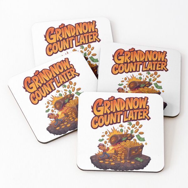Item preview, Grind Now Count Later – Uphill Treasure designed and sold by Design Orbit.