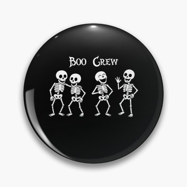 Item preview, Cartoon Skeleton “Boo Crew” – Funny Halloween Matching Shirt designed and sold by TheLongShoppe.