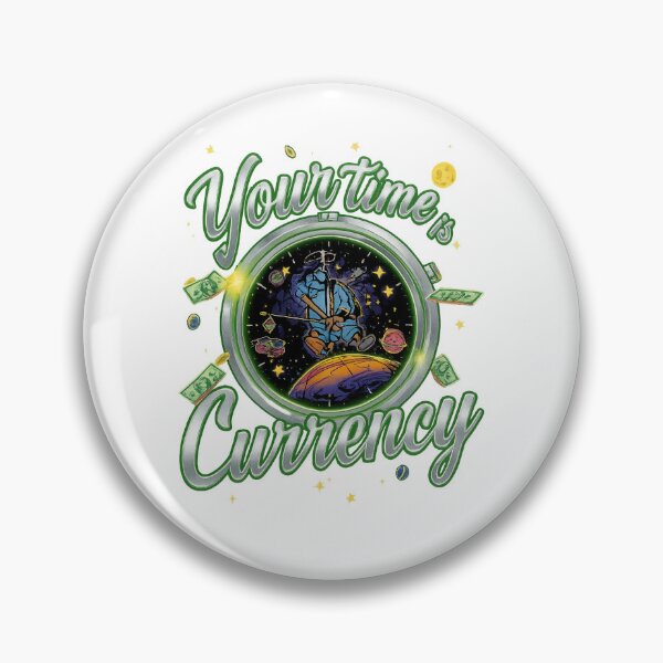 Item preview, Your Time Is Currency – Cosmic Clock Runner designed and sold by Design Orbit.