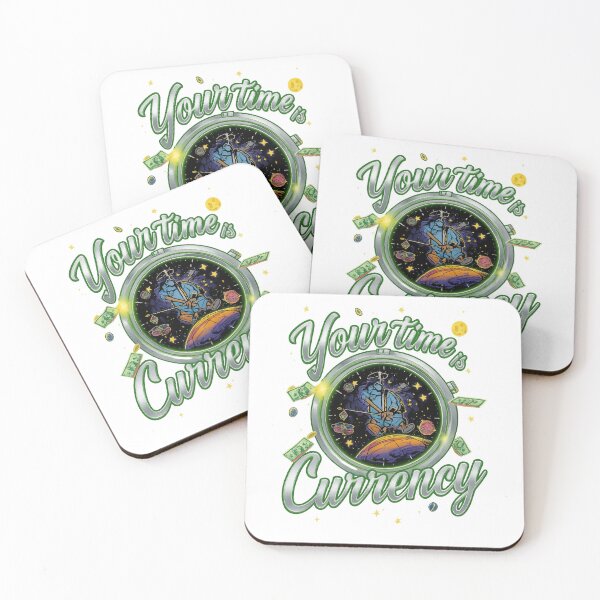 Item preview, Your Time Is Currency – Cosmic Clock Runner designed and sold by Design Orbit.
