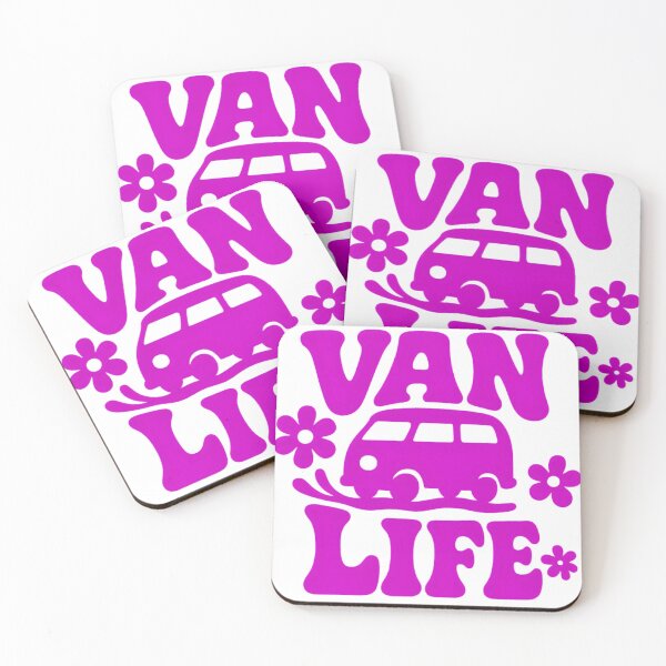 Item preview, Van Life – Retro 70s Flower Power Lettering designed and sold by MisterHelmut.