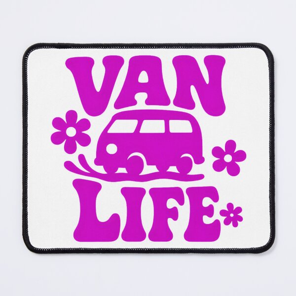 Item preview, Van Life – Retro 70s Flower Power Lettering designed and sold by MisterHelmut.