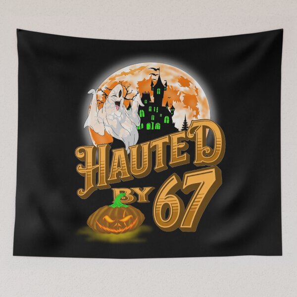 Item preview, Haunted by 67 – funny ghost and pumpkin halloween costume designed and sold by TheEndDesign.