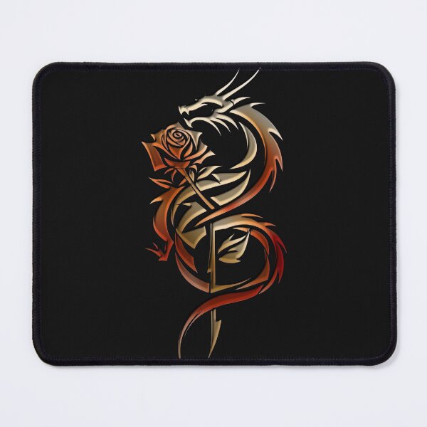 Item preview, Rose Guardian Dragon Emblem — Tribal Red Tattoo Design designed and sold by TriForceDesign.