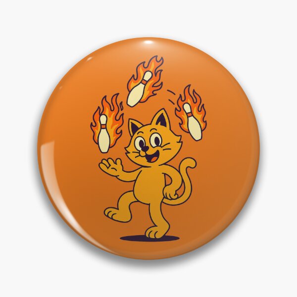 Item preview, Flaming Cat Bowling Chaos designed and sold by Jackson-Will.