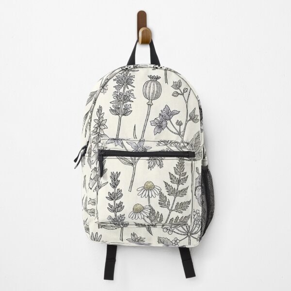 Item preview, Elegant Vintage Botanical Pattern – Hand-Drawn Wildflowers & Herbs Illustration designed and sold by ShabanMerch.
