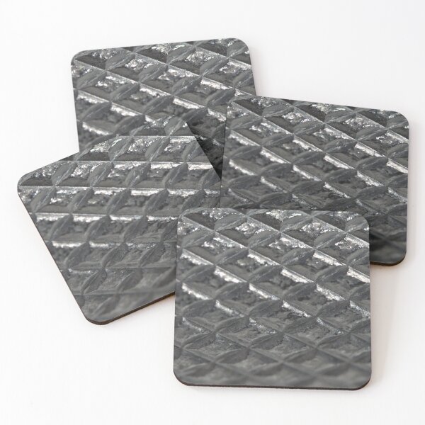 Item preview, Diamond Plate Quilted Foil Metal Pattern (Microscope Photograph) designed and sold by Petalgrain.