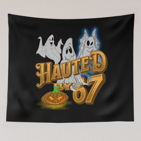 Item preview, Haunted by 67 – funny ghost and pumpkin halloween costume designed and sold by TheEndDesign.