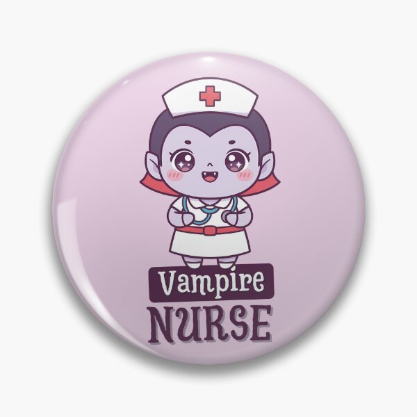 Item preview, Vampire Nurse – Cute Kawaii Vampire in Nurse Outfit Cartoon Art designed and sold by Dino-Lune.