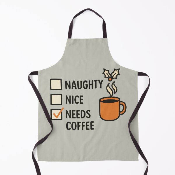 Item preview, Naughty Nice Needs Coffee – Holiday Checklist Design designed and sold by QuelCraft2025.
