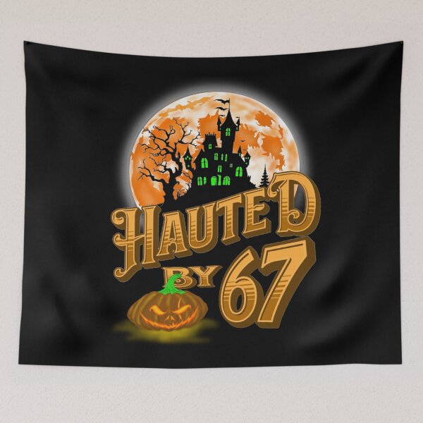 Item preview, Haunted by 67 – funny ghost and pumpkin halloween costume designed and sold by TheEndDesign.