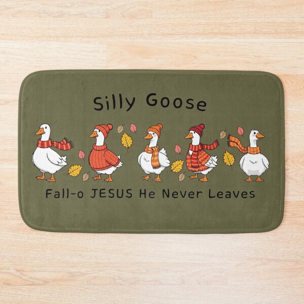 Item preview, Silly Goose Fall o Jesus He Never Leaves designed and sold by Forevermore.