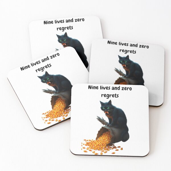 Item preview, Nine lives and zero regrets designed and sold by MagicMeow1.