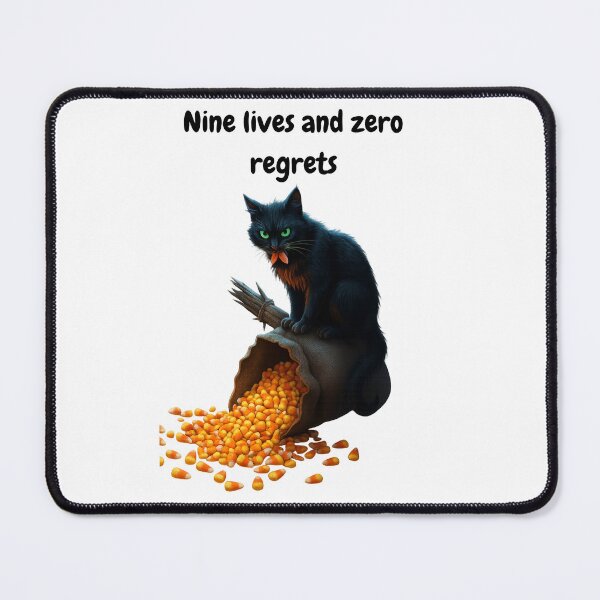 Item preview, Nine lives and zero regrets designed and sold by MagicMeow1.