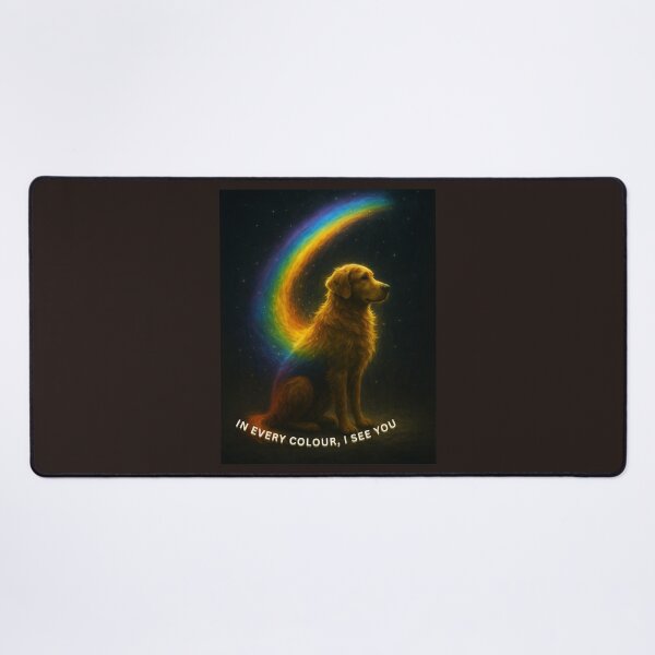 Item preview, In Every Colour, I See You – Rainbow Dog Tribute Art designed and sold by GeoWild Designs.