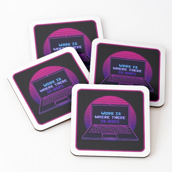 Item preview, Work is where there is Wifi designed and sold by Funktastic Designs.