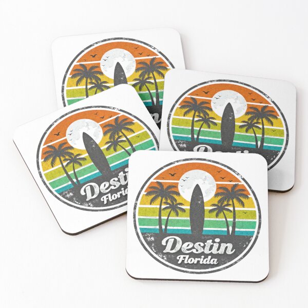 Item preview, Retro Destin Florida Surfing Vibes – 70s Vintage Beach Sunset Gift for Surfers designed and sold by SlocifieShop.