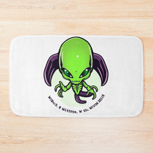Item preview, Cute Green Alien – Kawaii Space Creature Sticker designed and sold by kunsuriyapaisan Paranee.