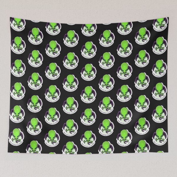 Item preview, Cute Green Alien – Kawaii Space Creature Sticker designed and sold by kunsuriyapaisan Paranee.