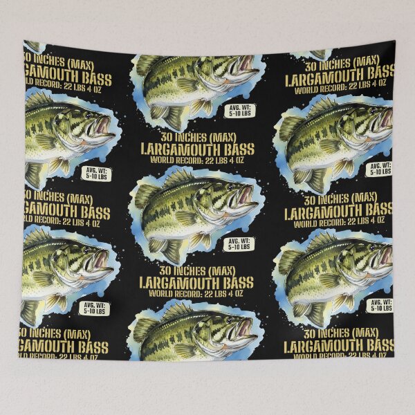 Item preview, Educational Largemouth Bass Overview with Bright Visual Style designed and sold by SplashTastic.