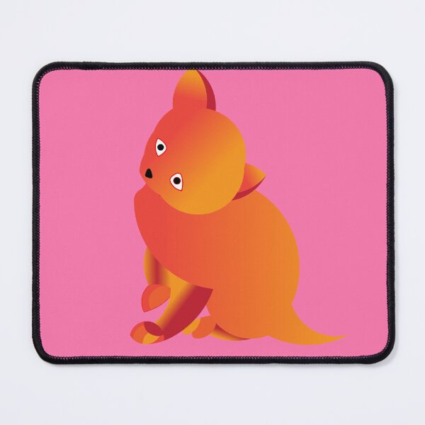 Item preview, Fuzzy Gradient Orange Quokka Marsupial Art - Cute Minimalist Wildlife Design designed and sold by Abaseen.