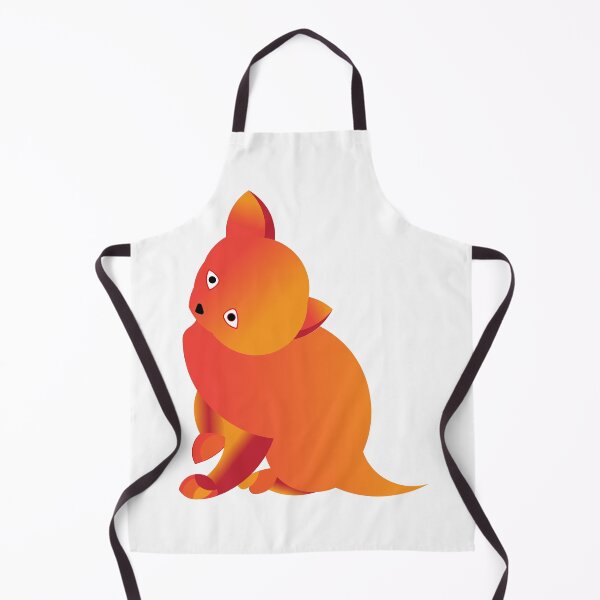 Item preview, Fuzzy Gradient Orange Quokka Marsupial Art - Cute Minimalist Wildlife Design designed and sold by Abaseen.