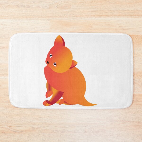 Item preview, Fuzzy Gradient Orange Quokka Marsupial Art - Cute Minimalist Wildlife Design designed and sold by Abaseen.