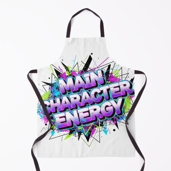 Item preview, MAIN CHARACTER ENERGY – Neon Y2K Streetwear Typography designed and sold by Momay-designer.