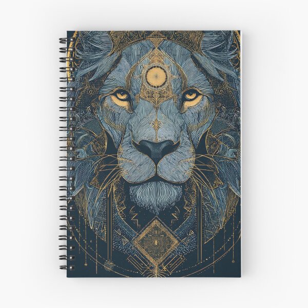 Item preview, ?Mystical Lion – Golden Geometry and Spiritual Energy? designed and sold by Print Monkey.