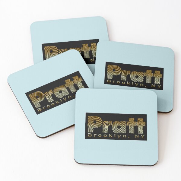 Item preview, Pratt Institute logo, Brooklyn NY (gold on black)) designed and sold by daisyrose6668.