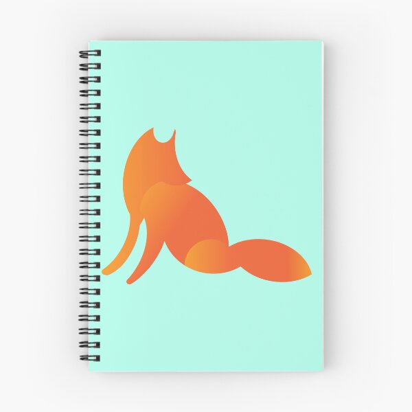 Item preview, Minimalist Sitting Fox or Wolf Silhouette - Gradient Orange Wildlife Art designed and sold by Abaseen.