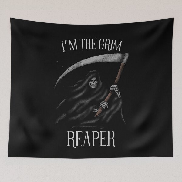 Item preview, I'm the grim reaper Spooky Halloween T-Shirt designed and sold by OldSkullDesigns.