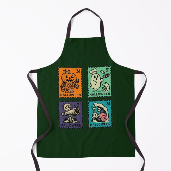 Item preview, Halloween Creature Stamp Set – Retro Whimsical Art for Fall Collectors designed and sold by kakaworld.