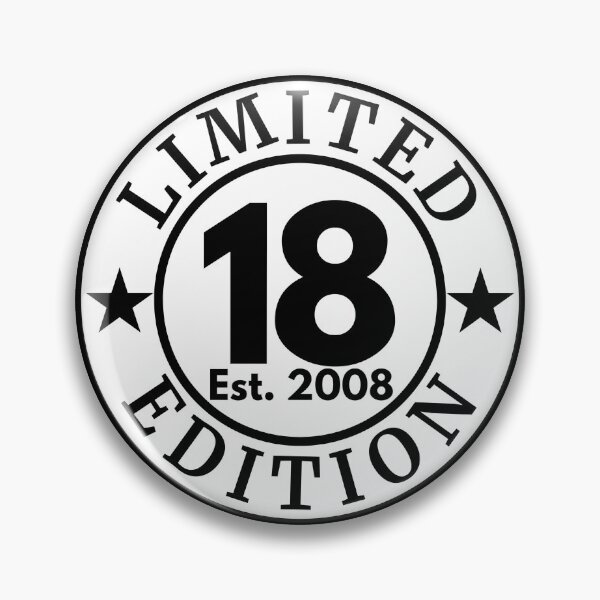 Item preview, Limited 18 Edition 2008 — 18th Birthday Celebration, Vintage Anniversary Design designed and sold by highflycrafts.