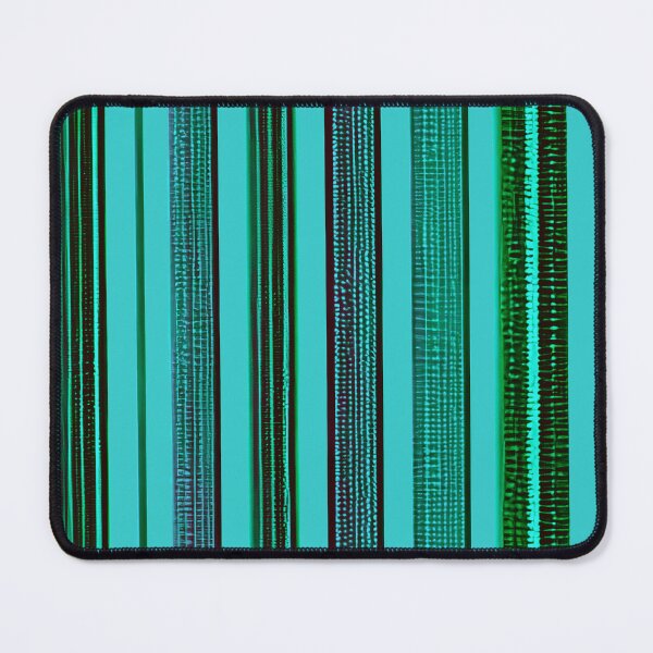 Item preview, Turquoise and Black Vertical Stripes designed and sold by capricedefille.