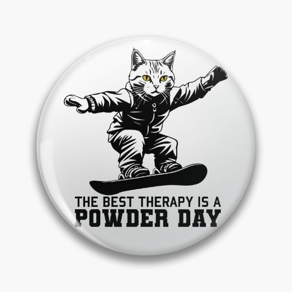 Item preview, The Best Therapy Is Powder Day designed and sold by AdventArt.