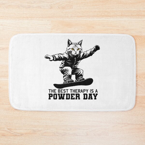 Item preview, The Best Therapy Is Powder Day designed and sold by AdventArt.
