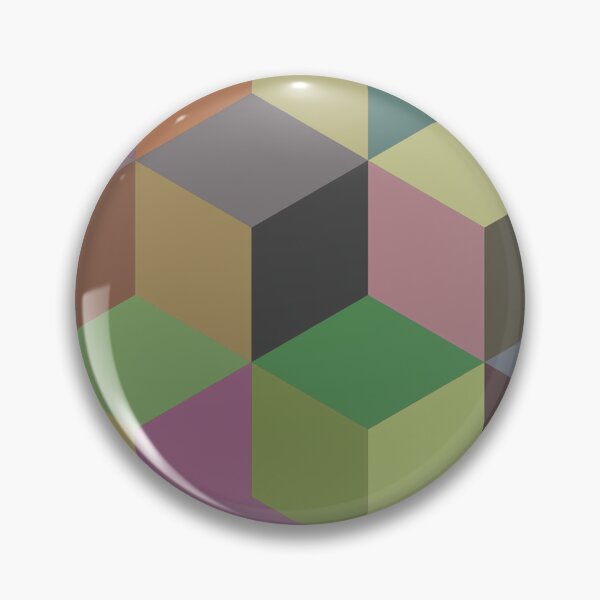 Item preview, Earthy Violet Modern 3D Cubes designed and sold by capricedefille.