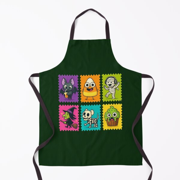 Item preview, Whimsical Halloween Stamp Characters – Cute Spooky Design for Kids & Pet Lovers designed and sold by kakaworld.