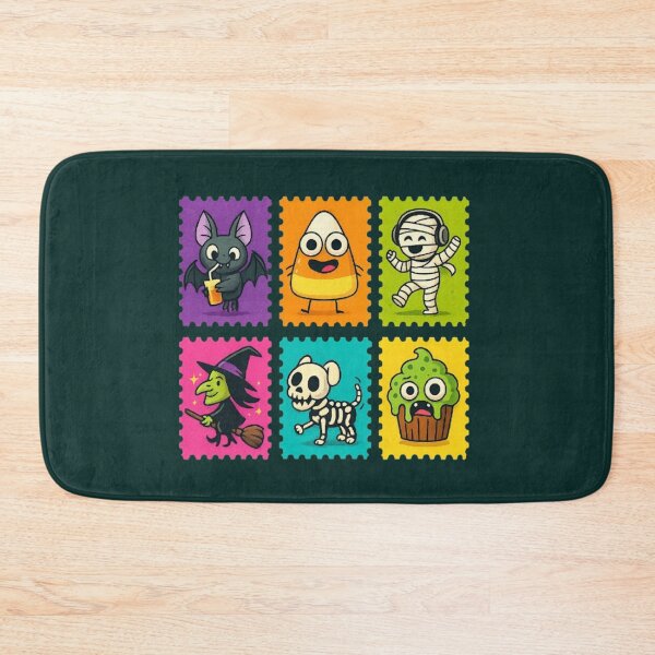 Item preview, Whimsical Halloween Stamp Characters – Cute Spooky Design for Kids & Pet Lovers designed and sold by kakaworld.