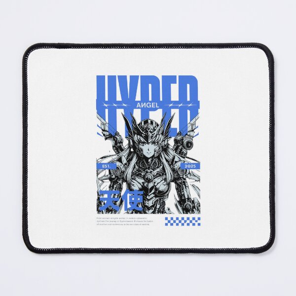 Item preview, Hyper Angel: Cyberpunk Valkyrie Mecha Warrior Tee – Futuristic Neon Tech Armor designed and sold by SoulFlex.